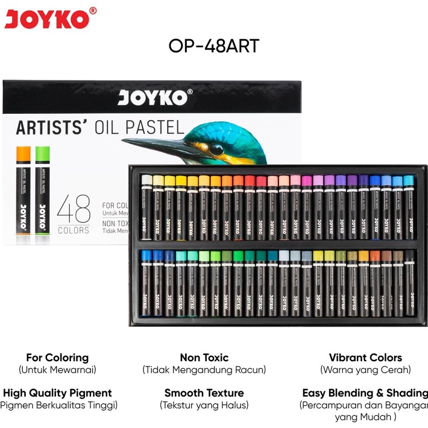 

Artists Oil Pastel Joyko OP48ART 48 Warna KODE P1Y1