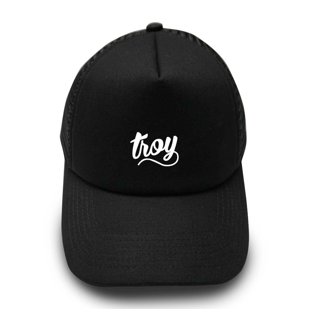 Troy Company Trucker Hat Topi Jaring Hitam Sign TC 2612