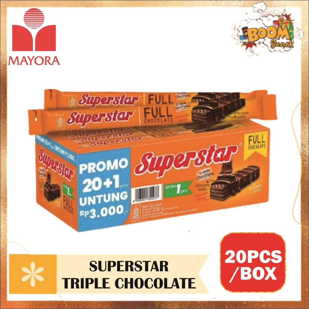 

Superstar Triple Chocolate isi 20pcs [KEMASAN BARU!!]