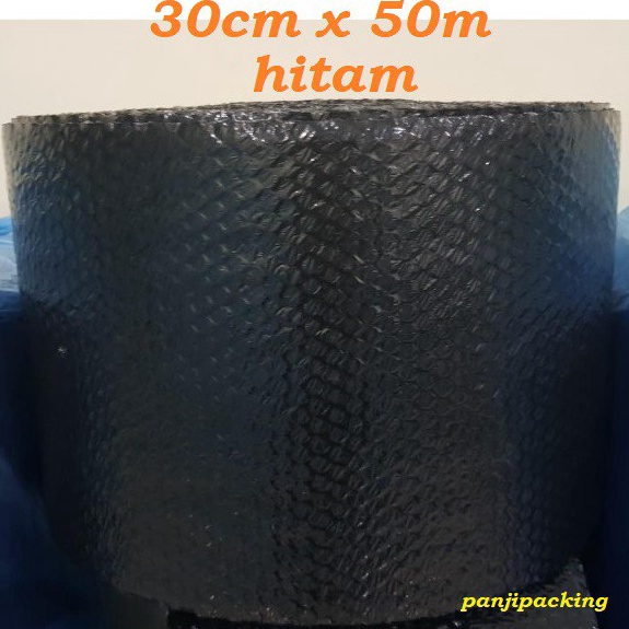 

PROMO wrap Hitam 3cm x 5m buble warp tebal Bandung wrap potongan roll