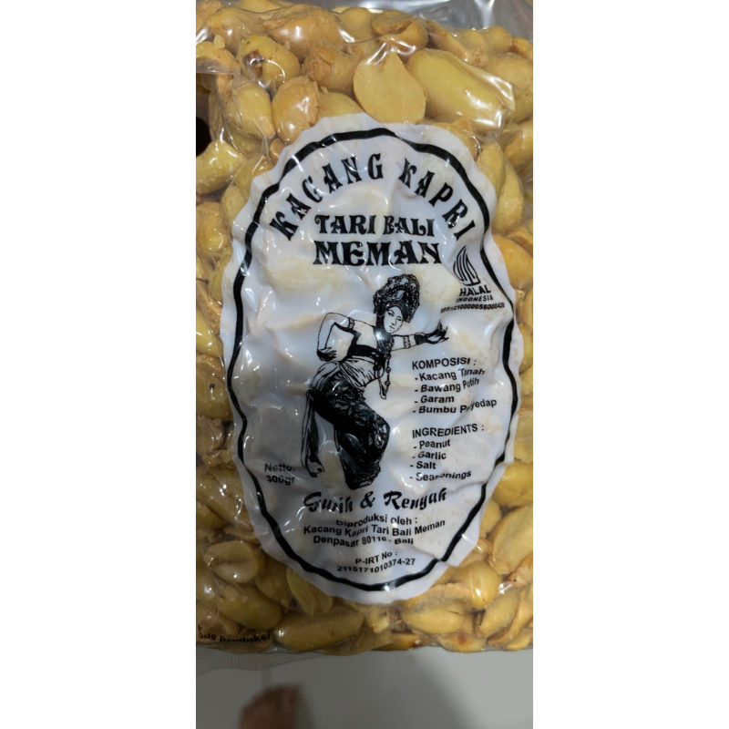 

KACANG KAPRI CAP TARI BALI ORIGINAL BAWANG PUTIH 300GR