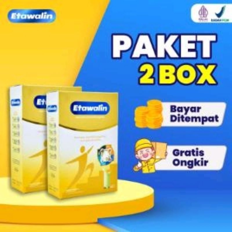 

[READY STOCK] PAKET 2 BOX ETAWALIN – Susu Kambing Etawa Tingkatkan Kepadatan & Kesehatan Tulang Sendi Susu Anti Asam Urat Rematik Reumatik Nyeri Sendi.