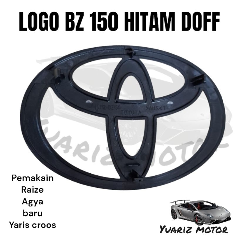 logo grill Depan toyota yaris cross hitam Doff original logo bumper depan toyota yaris