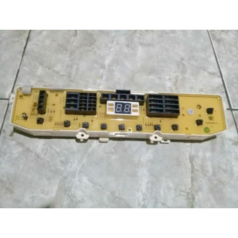 modul pcb mesin cuci LG turbo drum 10 tombol model baru