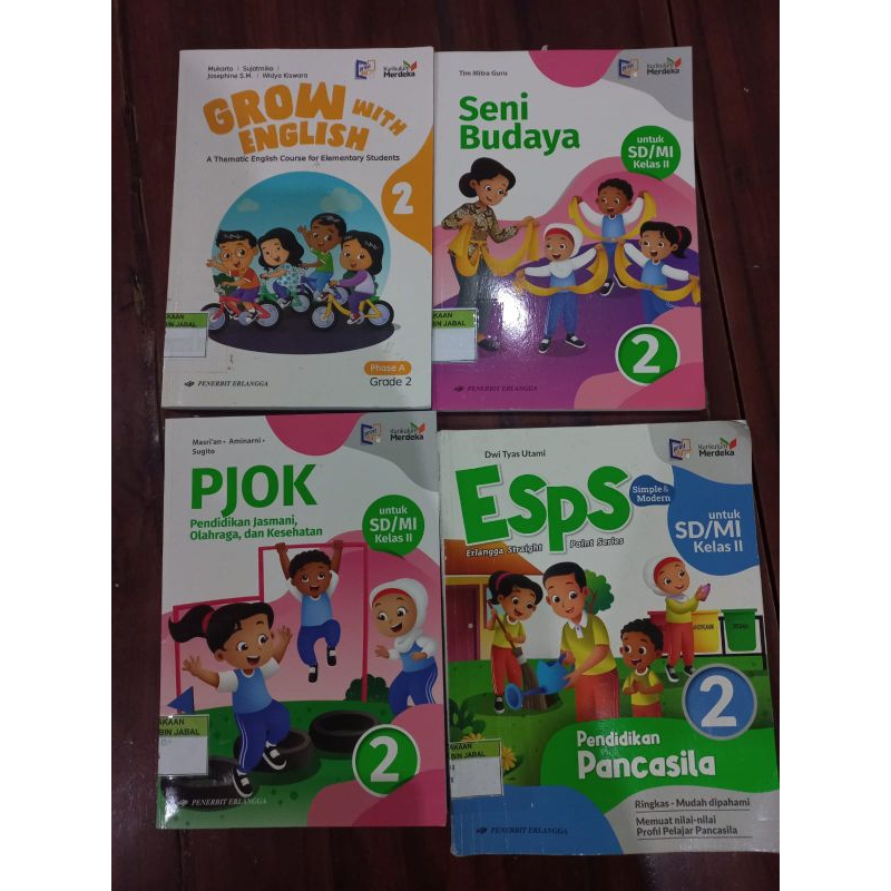 Buku kurikulum merdeka penerbit Erlangga kelas 2