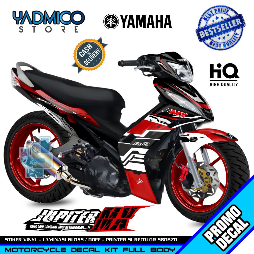 Decal Jupiter MX Old Full Body - Stiker Motor Jupiter MX Old Full Body - Decal Hologram Jupiter MX O