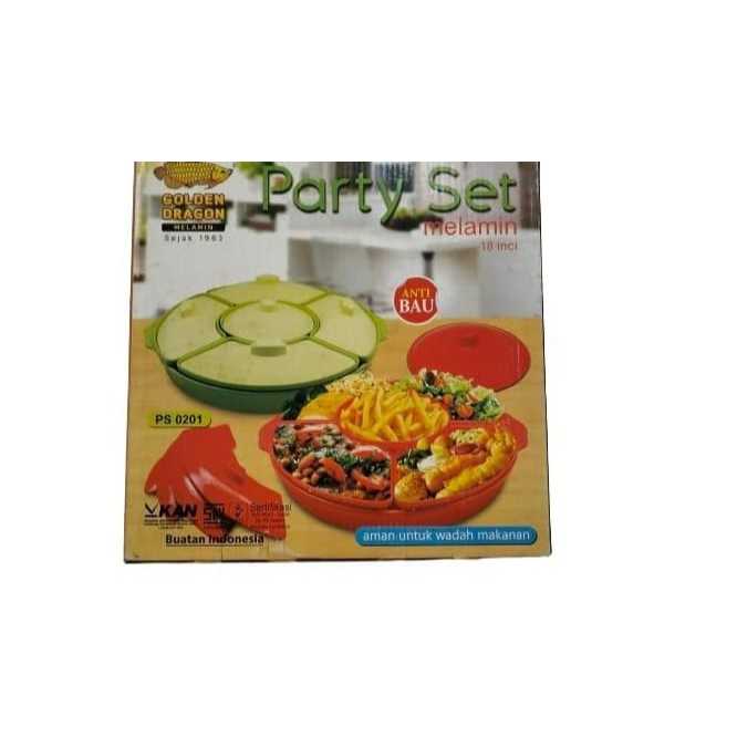 PartySet jumbo melamine motif 18inc