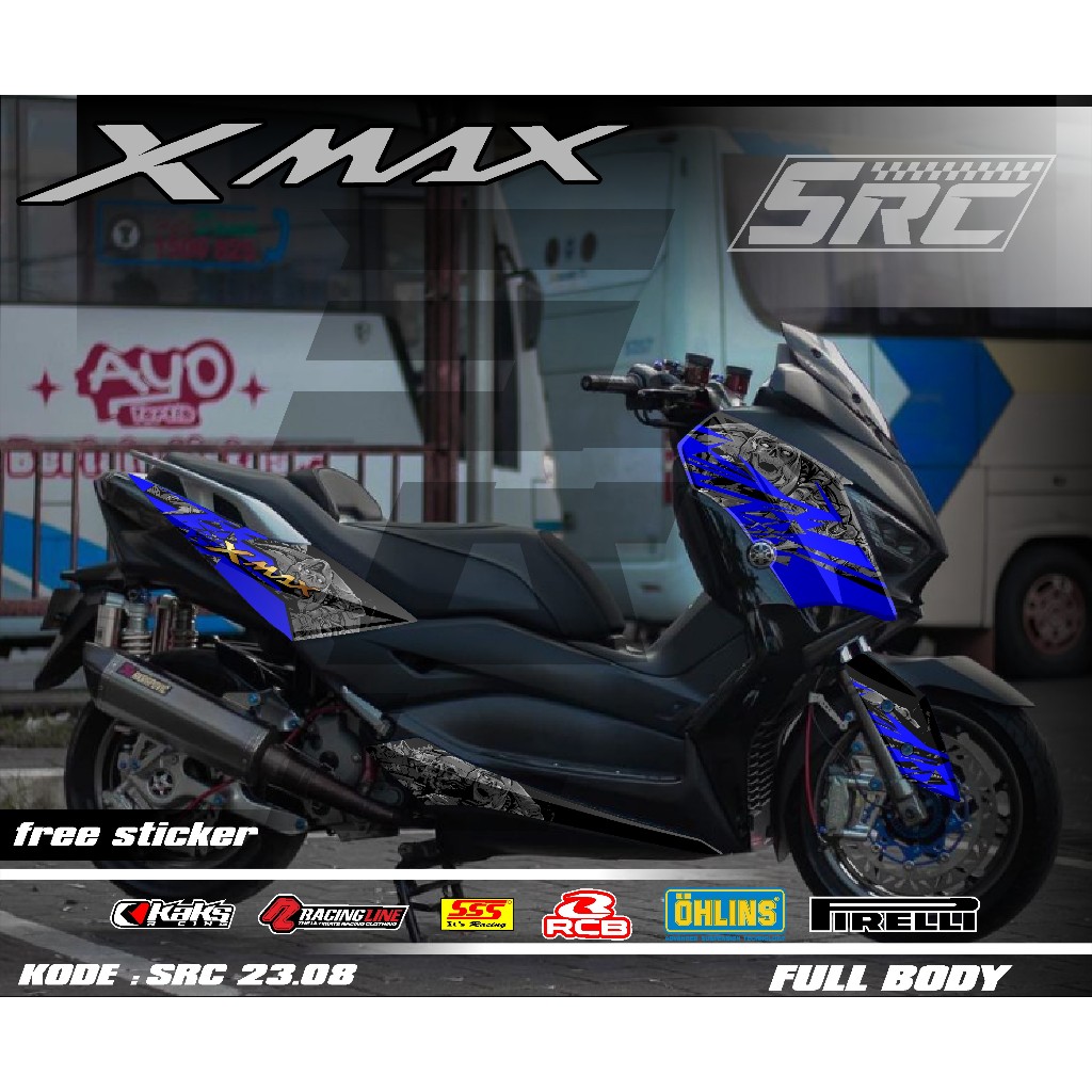 COD Decal Sticker Full Body XMAX Lama Motif grafis Sticker Decal Full Body XMAX Racing Sticker Decal