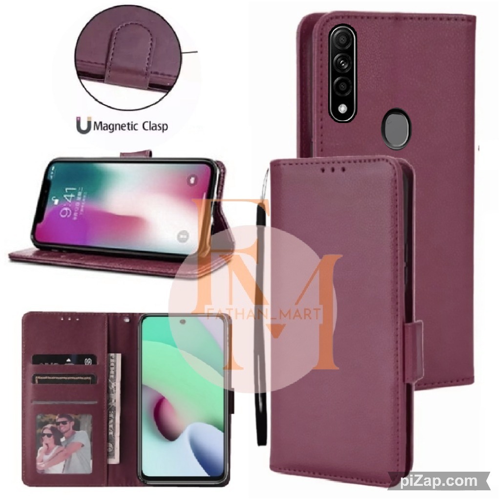 CASE DOMPET HP OPPO A31 CASE FLIP KULIT DOMPET SARUNG HP LEATHER WALLETE