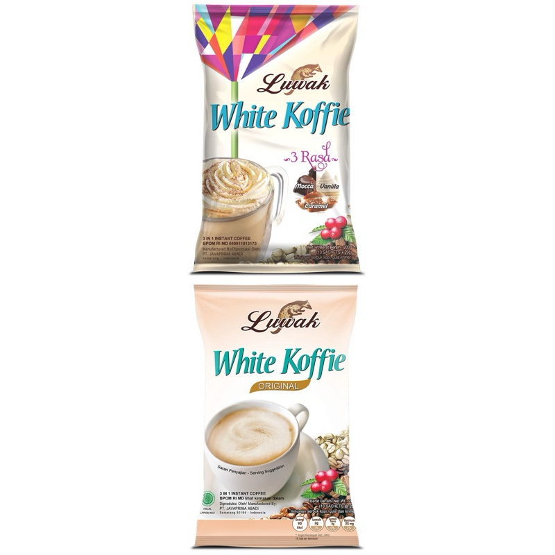

LUWAK WHITE KOFFIE 3 IN 1 INSTANT COFFEE 20 GR X 10 SACHET