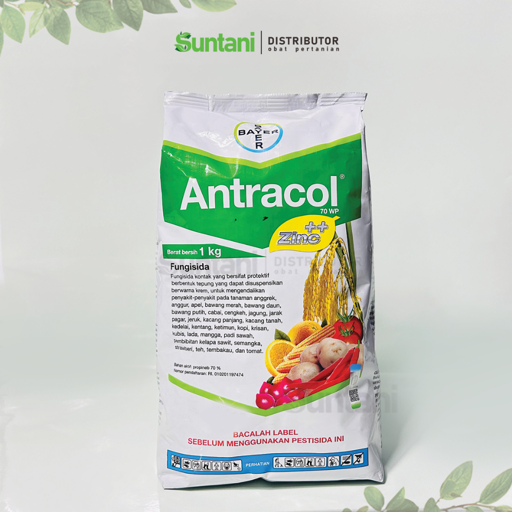 Antracol 70 WP fungisida sistemik  1Kg ( obat pembasmi hama jamur tanaman )Original 100%