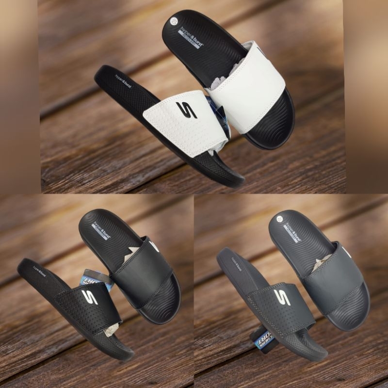 SKECHERS SANDAL / SENDAL SKECHERS HYPERBURST SLIDE / SANDAL SLOP PRIA