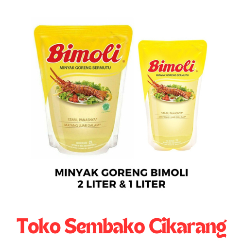 

MINYAK GORENG BIMOLI 1L & 2L LITER TOKO SEMBAKO CIKARANG