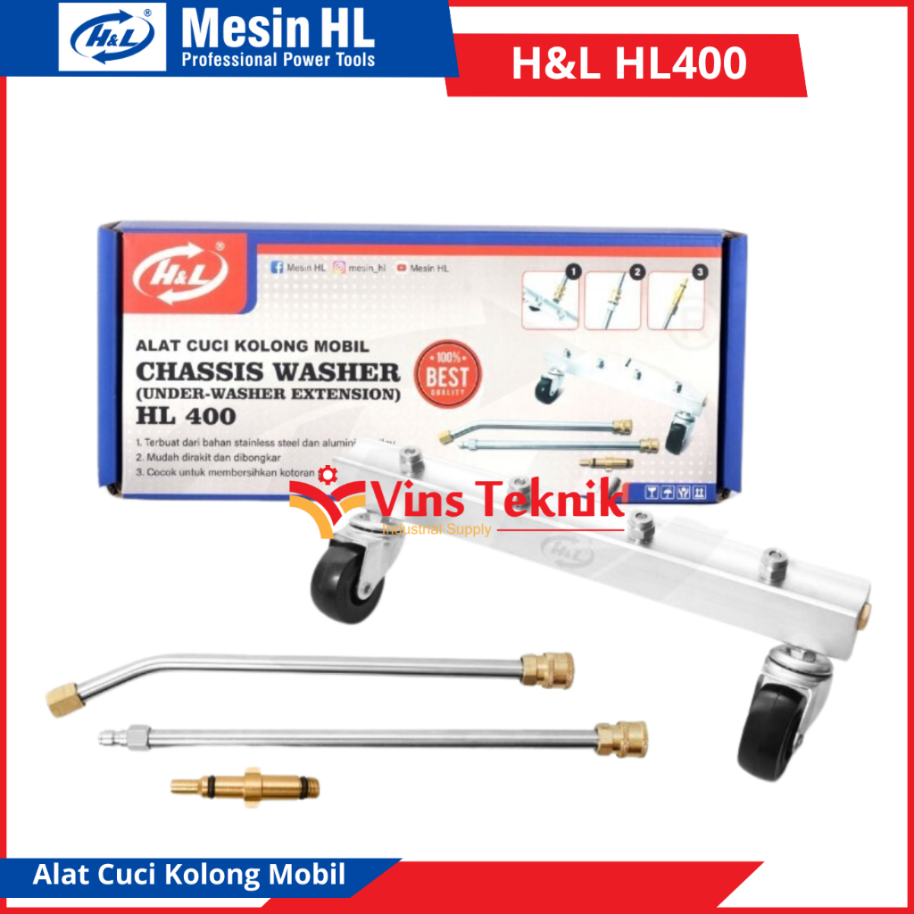 Chassis Washer H&L HL-400 Alat Cuci Kolong Mobil AC200V 85mm Munsell 7.5BG4/1.5