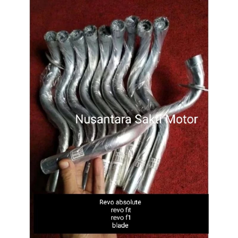 leher leheran sambungan knalpot kenalpot revo absolute fit f1 blade carbu bahan tebal besi A class v