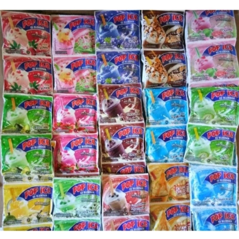 

POP ICE 25GR RENCENG ISI 10 RASA AVOCADO DURIAN STRAWBERRY DLL