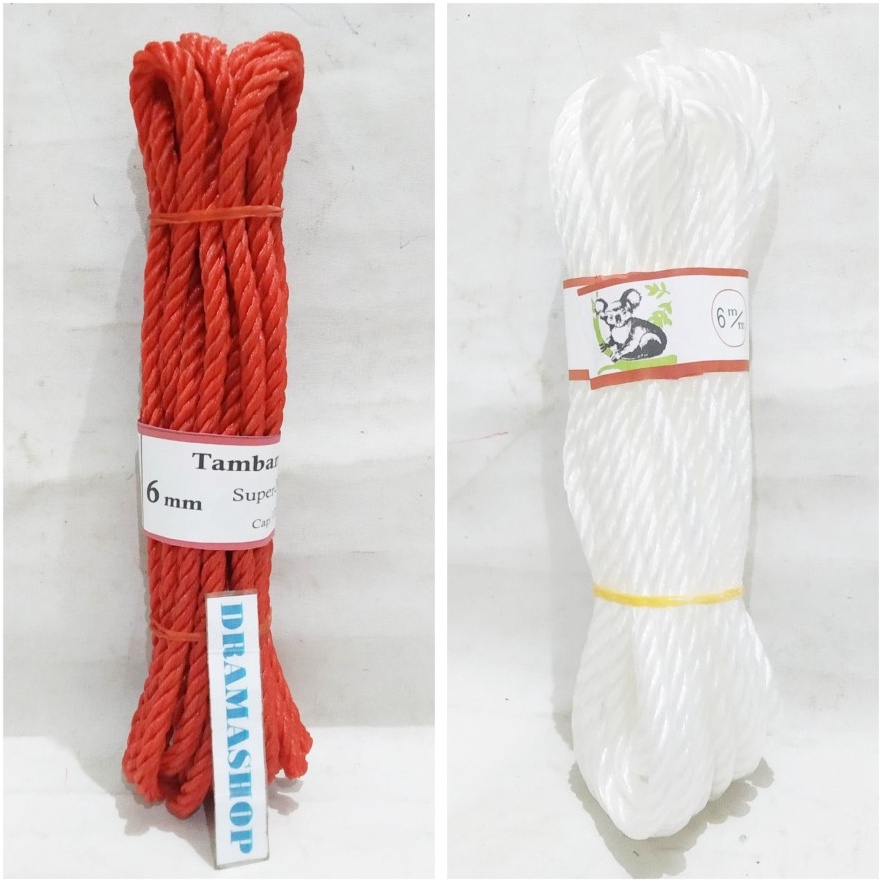 

KUALITAS OKE Tali Tambang Plastik Super Quality Cap unta 6mm