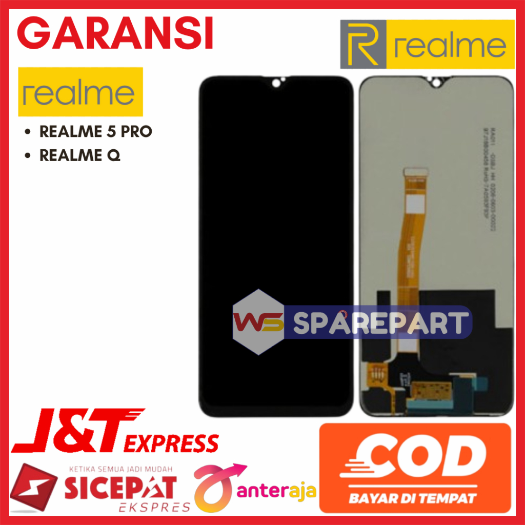 LCD REALME 5 PRO - ORIGINAL FULLSET