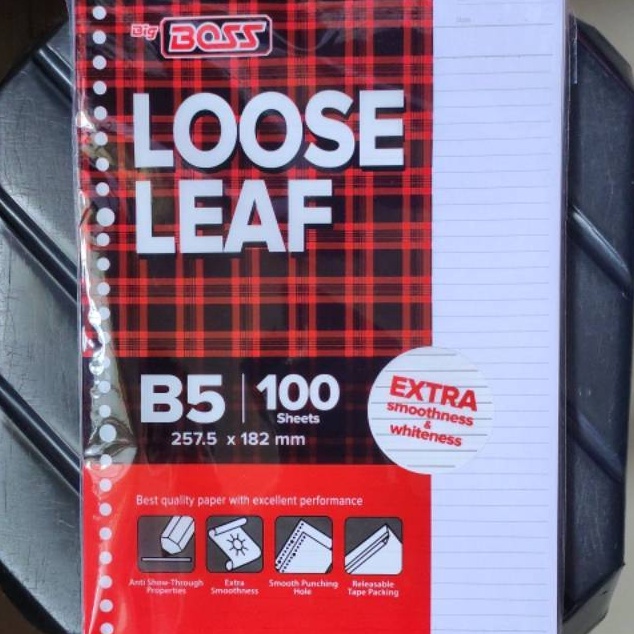 

NEW PROMO Loose Leaf B5 isi 1 lembar GARIS