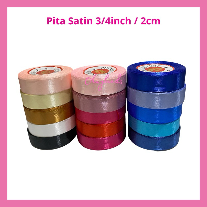 

Pita Satin Polos 3/4 inch - Pita Satin 2cm - Pita Satin Murah