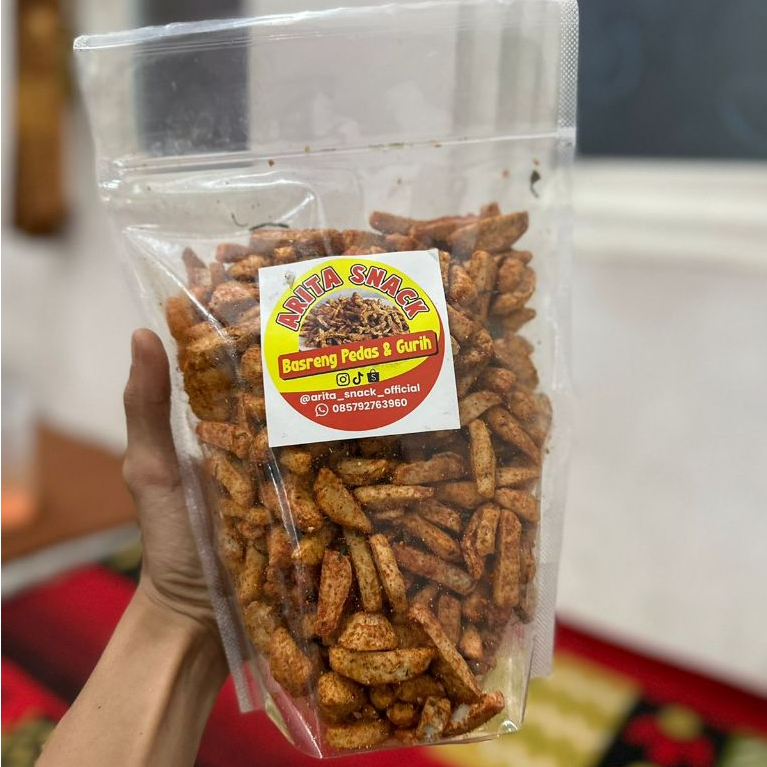 

Basreng Pedas Daun Jeruk Arita Snack - 500gr