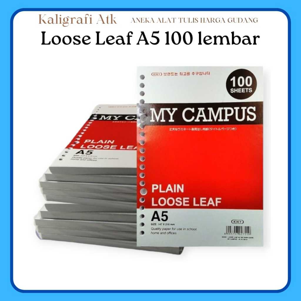 

Loose Leaf A5 100 Lembar B5 50 lembar