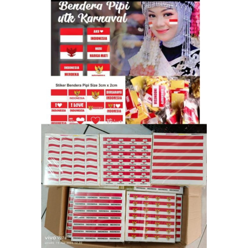 

STIKER MUKA MERAH PUTIH UK.3X2cm