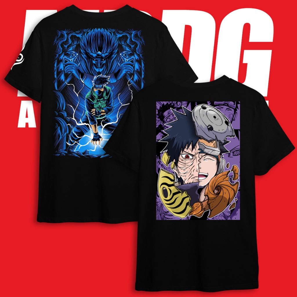 Kaos Anime Obito X Kakashi Bundling Lebih Murah