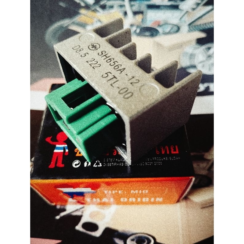 Regulator( Kiprok +Soket) Yamaha Jupiter Vega Force 1 Tahi Original Asli