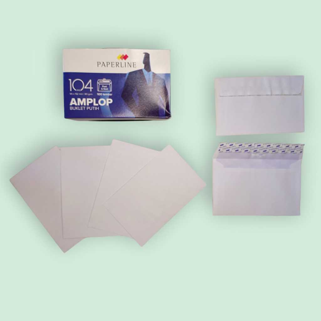 

Amplop Putih Polos Paperline NO. 104 / Amplop Uang (Ecer)