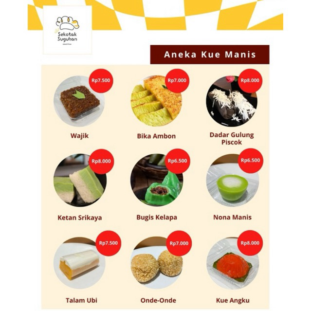 

SEKOTAK SUGUHAN Premium Snack Box - Jajanan Pasar - Lapis Legit - Bika Ambon