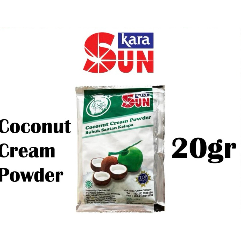 

Sun Kara Bubuk Santan Kelapa Coconut Cream Powder 20gr