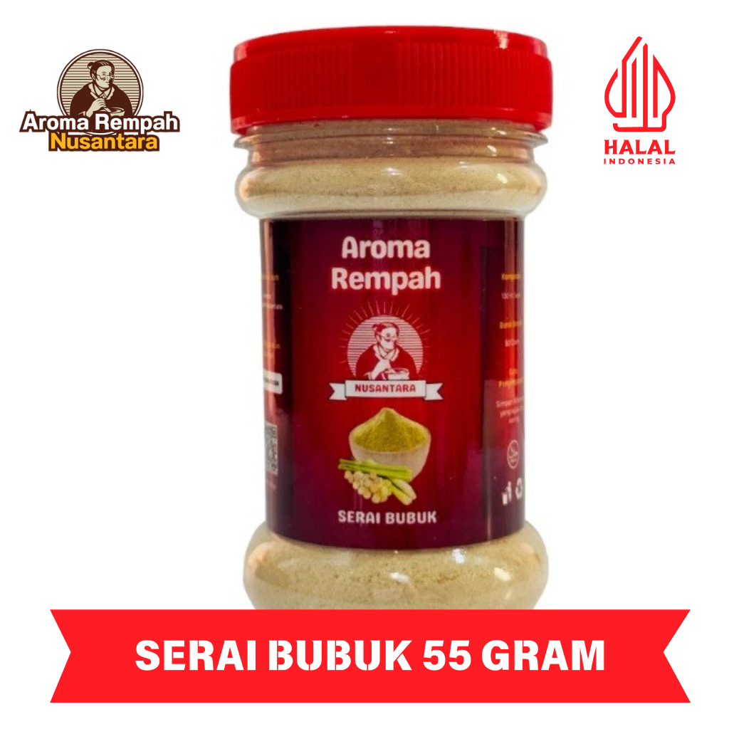 

Aroma Rempah Nusantara - Serai Bubuk 55gr - Bumbu Masak Dapur Premium Murni