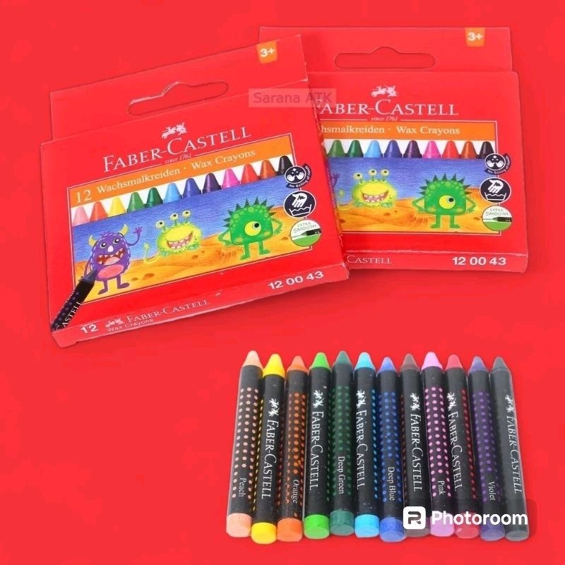 

faber castell wax crayon/crayon 12pcs