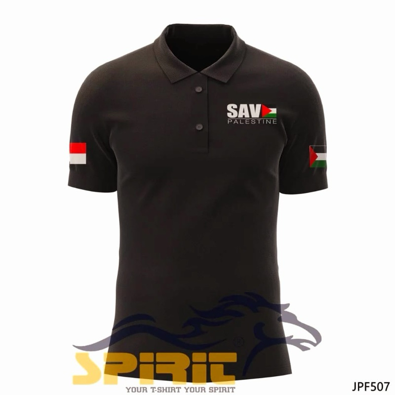 KAOS POLO SAVE PALESTINE SAVE GAZA - KAOS POLO - KAOS POLO VIRAL