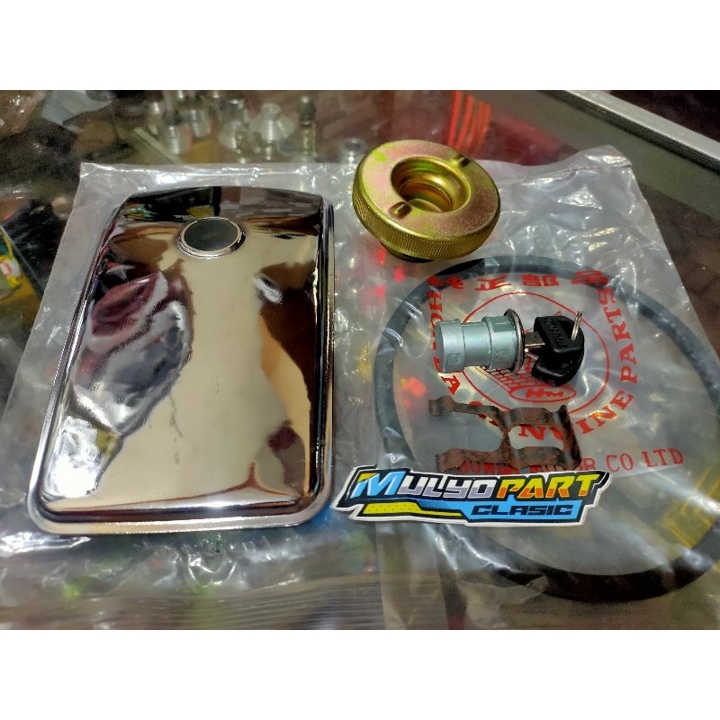 TUTUP TANGKI GL100 SUDAH CHROME COVER TANGKI GL 100 CROM CHROME