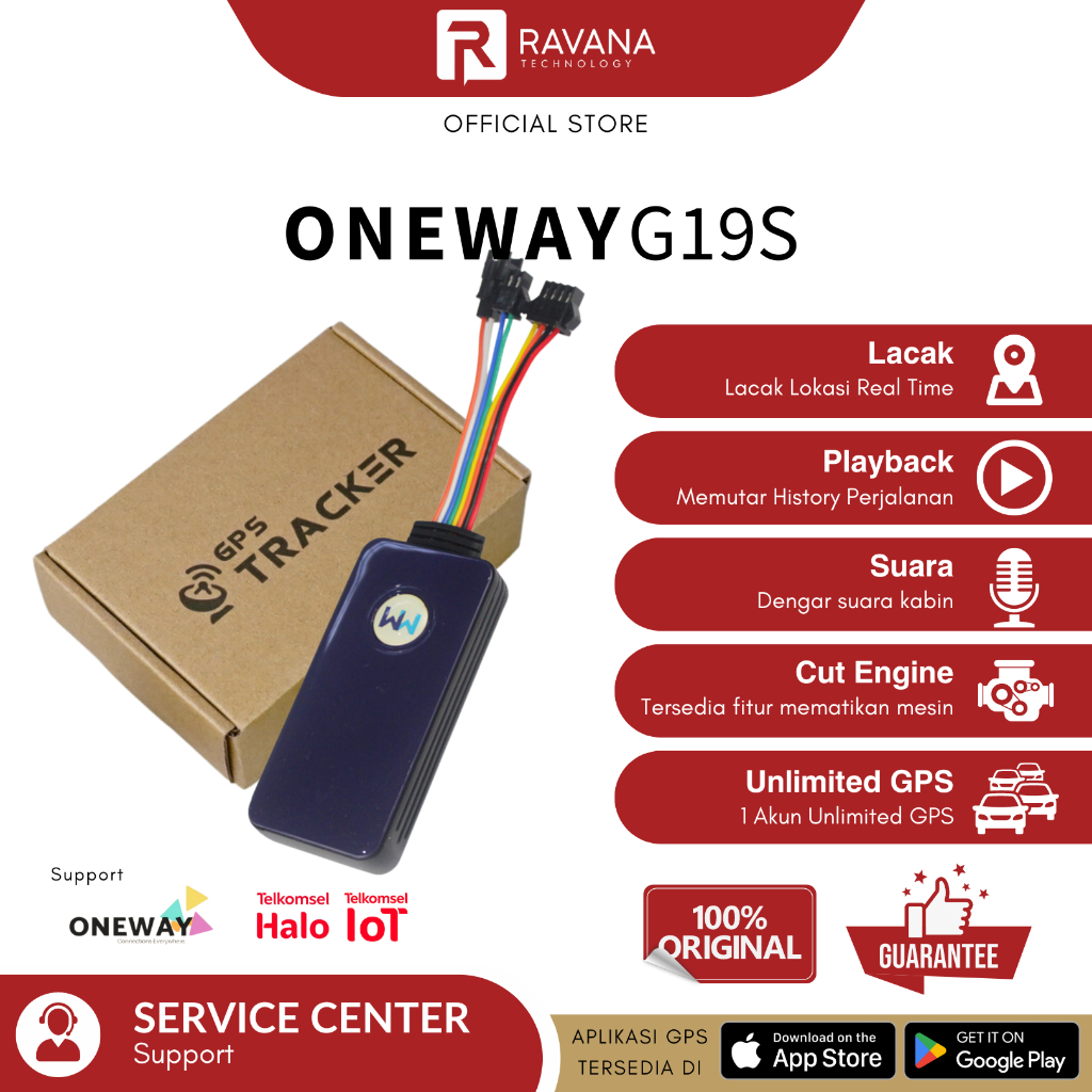 GPS Tracker Oneway G19S Gratis Aplikasi Server GPS