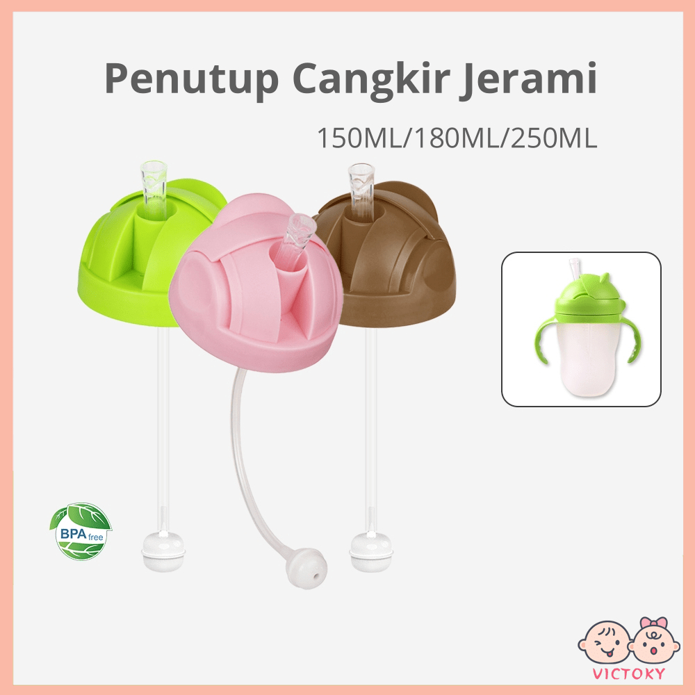 VICTOKY Botol Susu Bayi Penutup Sedotan Mengganti Botol Bayi Aksesoris Sedotan