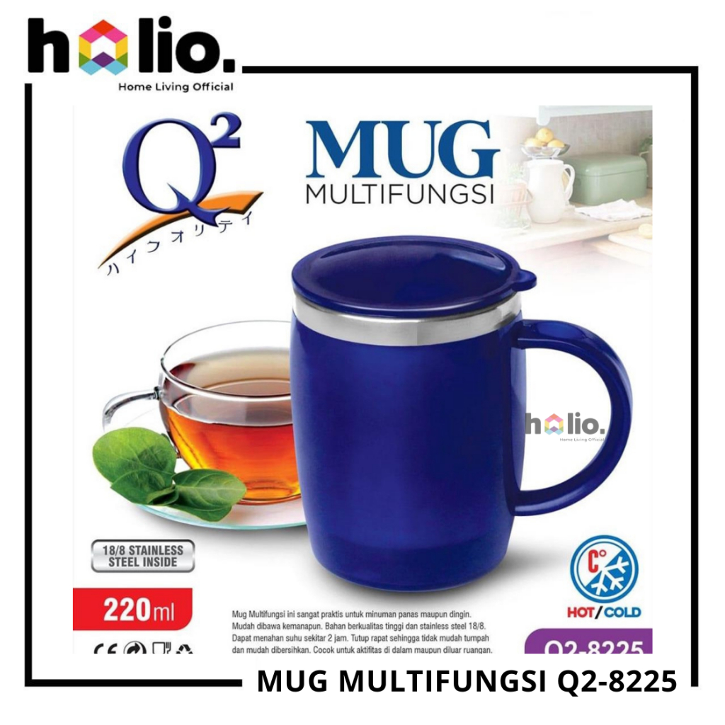 Gelas Thermos Vacuum Mug Kopi Termos Stainless 220 ML Q2 8255