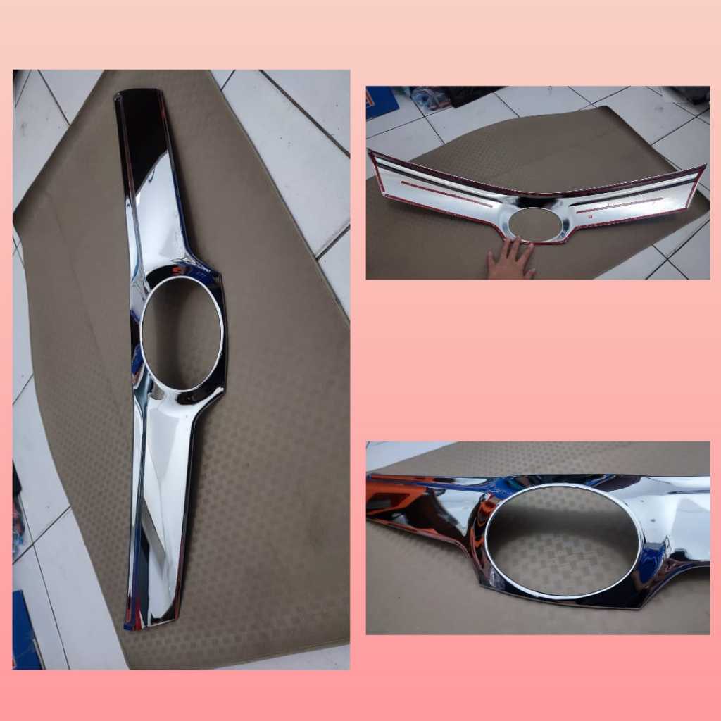 cover grill depan mobil avanza veloz 2019up chrome