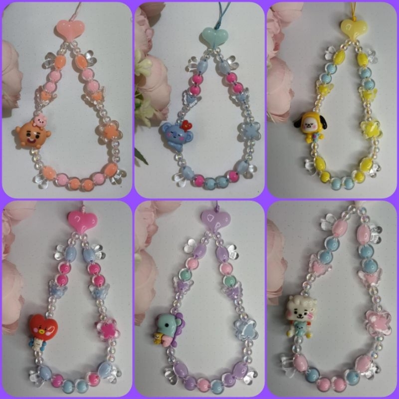 GANTUNGAN HANDPHONE LUCU BTS BT21 CUSTOM