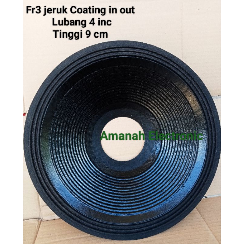 Daun kertas Speaker 15 inc Lubang 4 inc Fr3 Coating In out