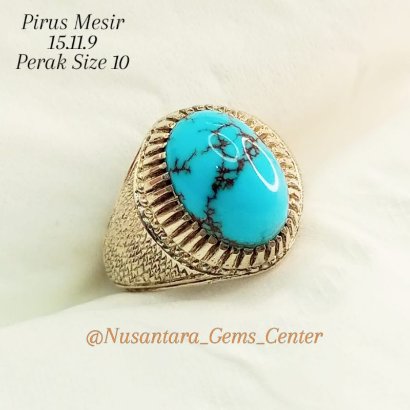 Cincin Pirus Mesir Original Ring Perak Handmade Top Grade Item