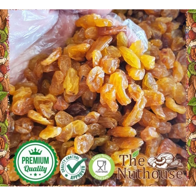 

Kismis Anggur Kuning Emas / Golden Raisins 1kg