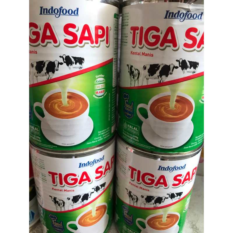 

Tiga Sapi Kaleng 490g