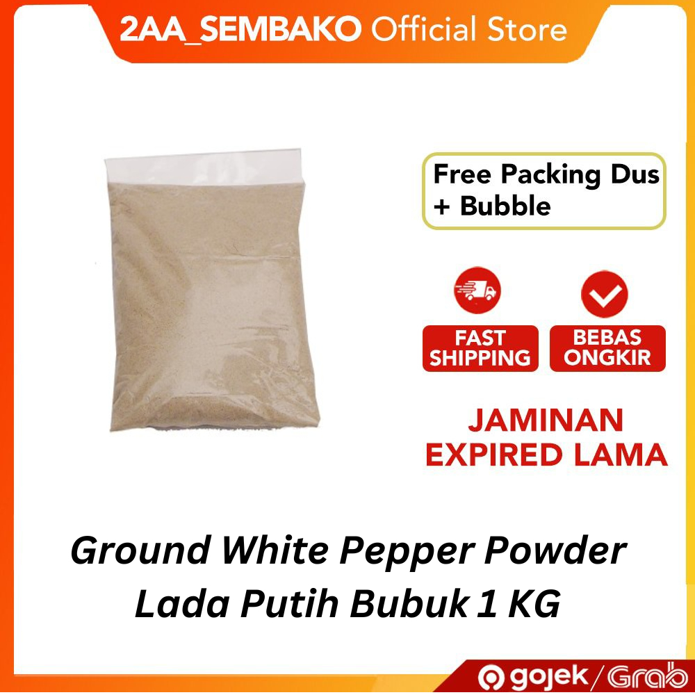 

Ground White Pepper Powder Lada Putih Bubuk 1 KG