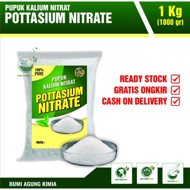 PUPUK KALIUM NITRAT / POTASSIUM NITRATE / KNO3 MURNI ASLI 1KG 1 KG