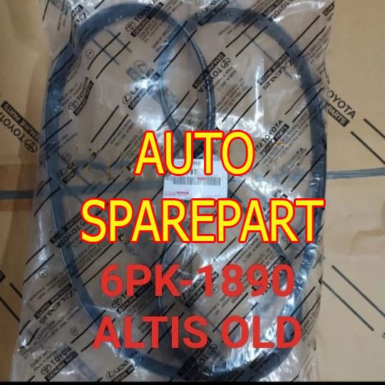 FAN VAN V BELT TALI KIPAS 6PK1890 TOYOTA ALTIS OLD LAMA 6PK-1890