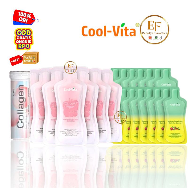 COOLVITA Slimkeep Drink | Collagen Drink | Collagen+Vitamin C Tablet - Minuman Kecantikan Kulit