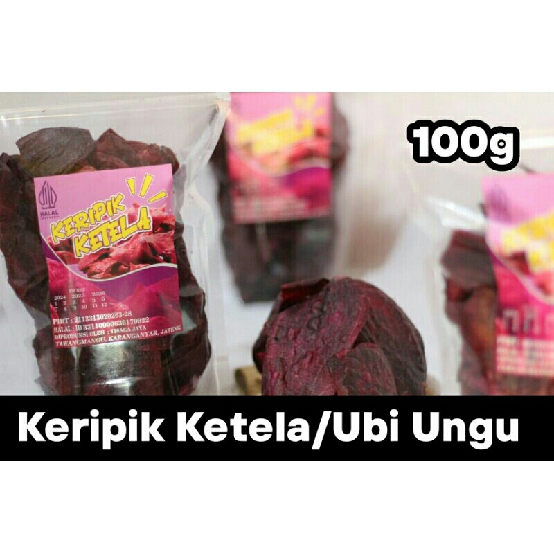 

Keripik Ubi/Ketela Ungu 100 gram khas tawangmangu/karanganyar Termurah!!!